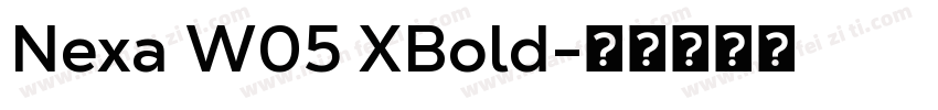Nexa W05 XBold字体转换